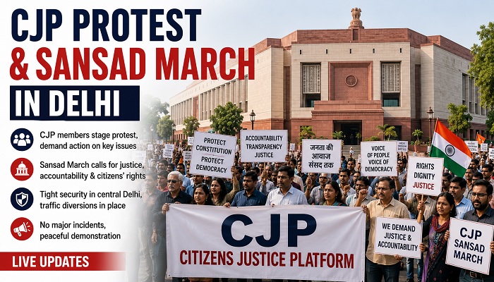 CJP Protest in Delhi