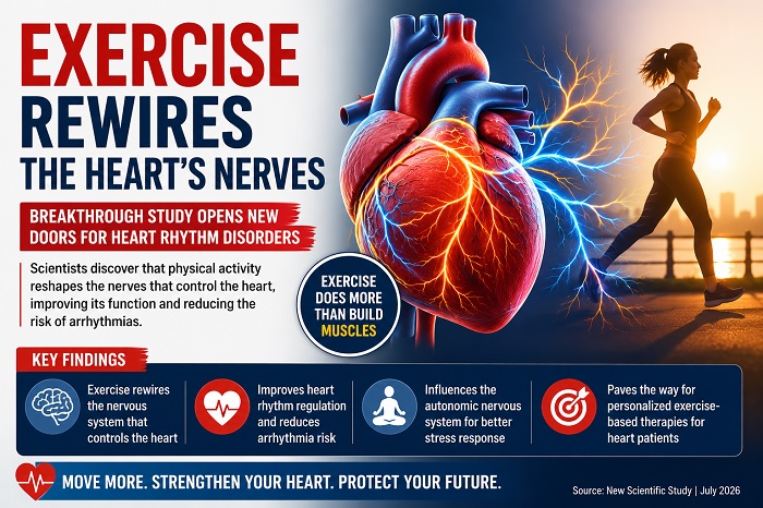 Exercise Rewires the Heart’s Nerves