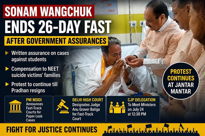 Sonam Wangchuk Ends hunger strike