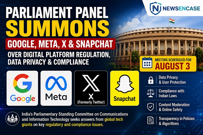 Parliament Panel Summons Big Tech Firms
