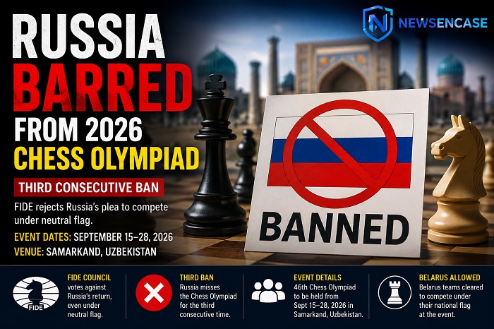 Russia barred from CHess