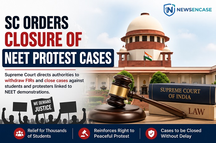 SC Orders Closure of NEET Protest Cases