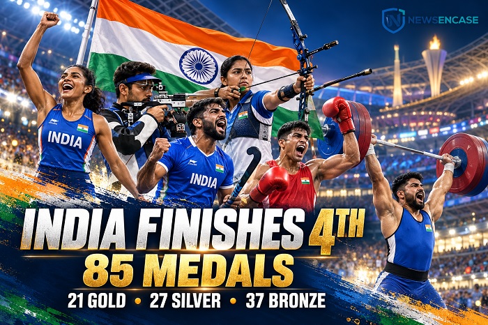 Asian Games 2026 India Rank 4